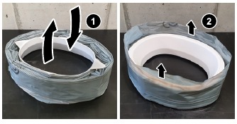 De foliebekleding plaatsen of vervangen - Stap 3