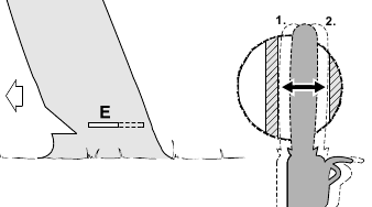 Een overhellende boom met kleine diameter vellen - Stap 1