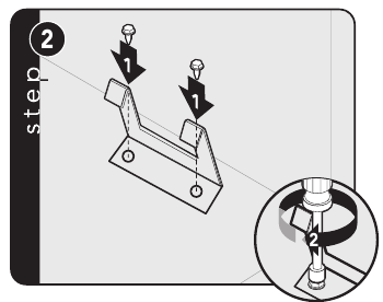 Vloermontage Anti-tip Installatie - Stap 2