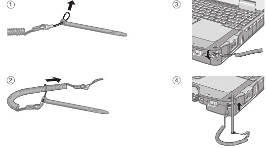 De stylus aan de computer bevestigen