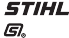 Symbolen identificeren originele STIHL vervangingsonderdelen en originele STIHL accessoires.