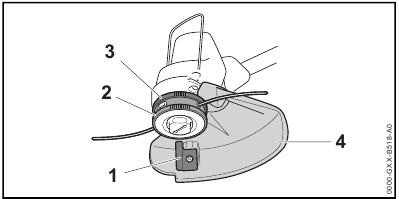 Overzicht - Trimmer met ventilatorwiel