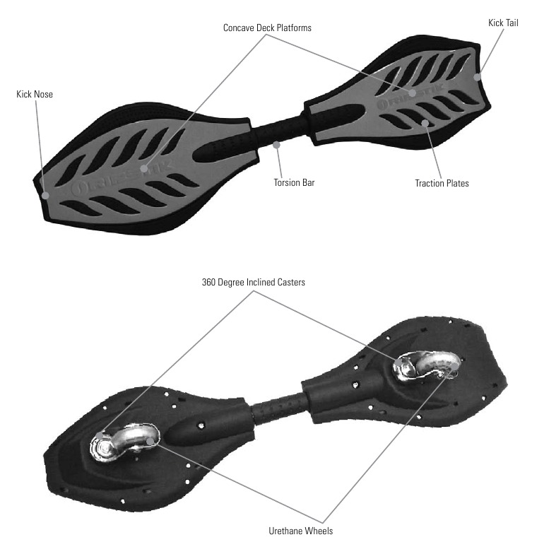 CASTERBOARD ONDERDELEN EN COMPONENTEN