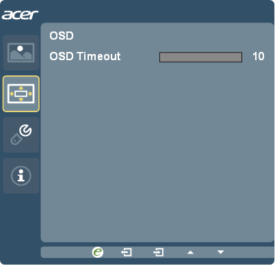 OSD-menu