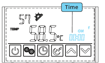 Timerinstelling (Eco-modus) - Stap 1