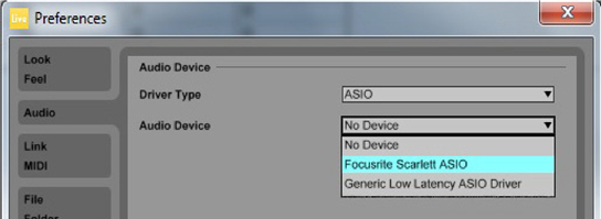 Audio-instellingen in uw DAW - Stap 1