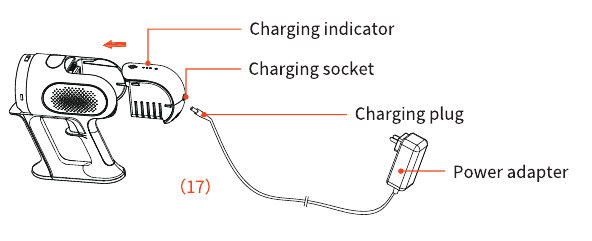 De stofzuiger opladen