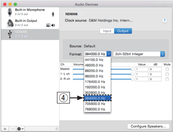 Luisteren naar pc-/Mac-audio - Mac OS X/macOS - Stap 2