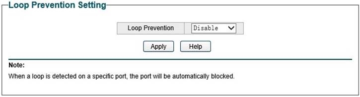 Loop functie instelling