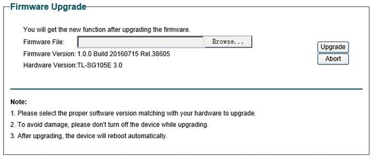 Selecteer de firmware
