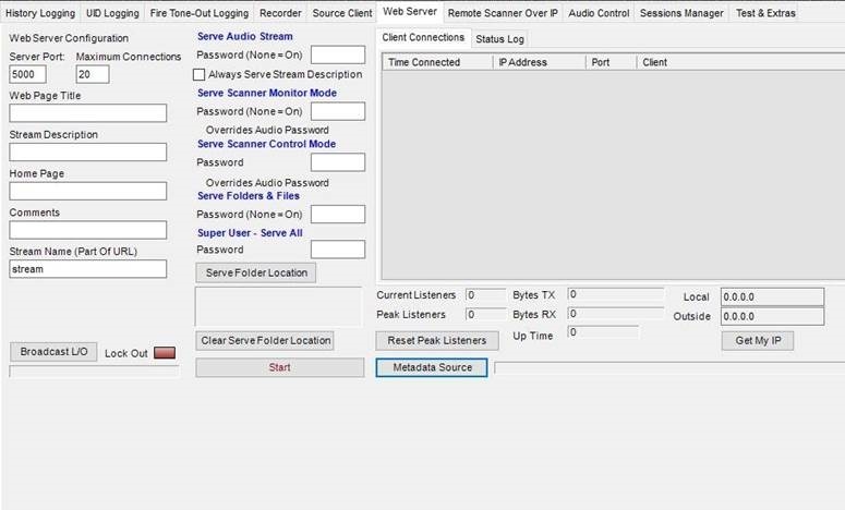 ProScan webserverconfiguratie - Stap 1