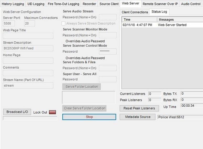 ProScan webserverconfiguratie - Stap 2