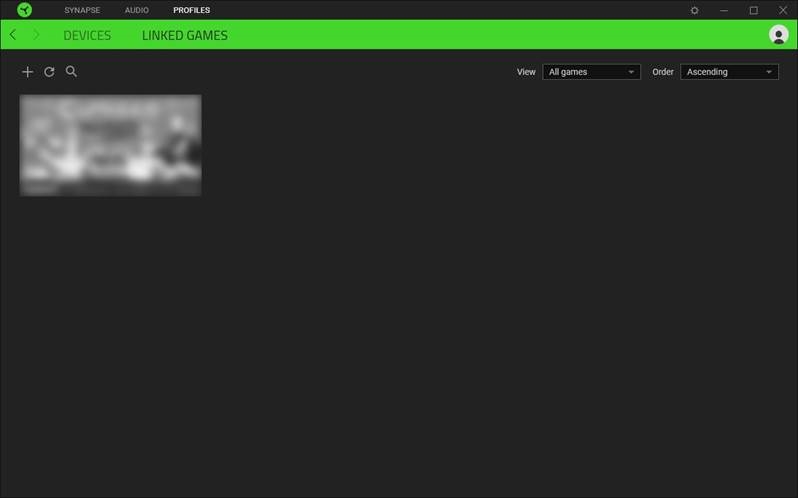 PROFILES TAB - Linked Games