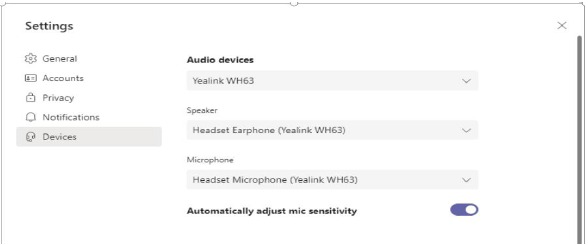 Standaard audioapparaat