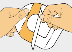 Trek het middelste rugpapier weg