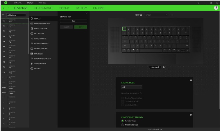 JE PRODUCT CONFIGUREREN - Specifieke toetsentoewijzing