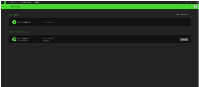 RAZER CORTEX INSTALLEREN