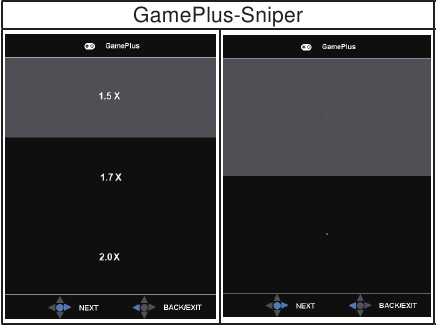 GamePlus gebruiken - De Sniper-functie gebruiken