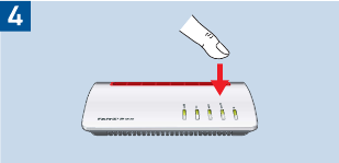 Apparaat verbinden met router met WPS-knop - Stap 4