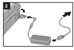 AC-adapter aansluiten