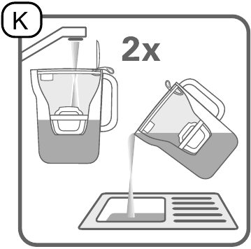 Activeer het MAXTRA+-waterfilter