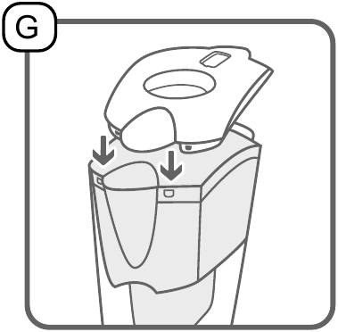 Het vullen van de BRITA-waterfilterkan - Sep 2