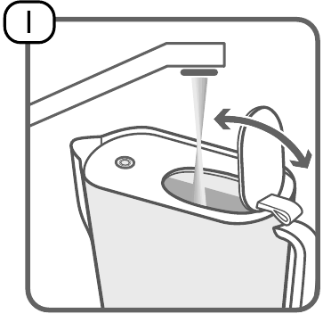 Het vullen van de BRITA-waterfilterkan - Sep 4