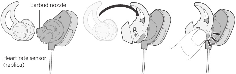 De StayHear&reg;+ Pulse-tips vervangen - Stap 2