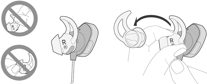 De StayHear&reg;+ Pulse-tips vervangen - Stap 1