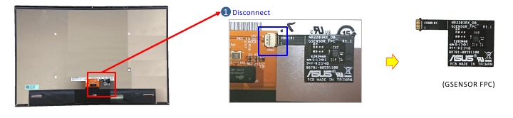 G SENSOR FPC - Mededeling demontage 
