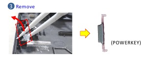 HALL SENSOR BOARD - Mededeling demontage - Stap 3