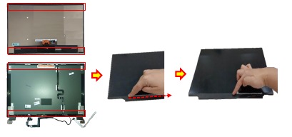 LCD PANEL - Mededeling montage - Stap 1