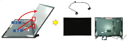 LCD PANEL - Mededeling demontage - Stap 3