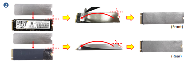 SSD - Montage-informatie - Stap 1