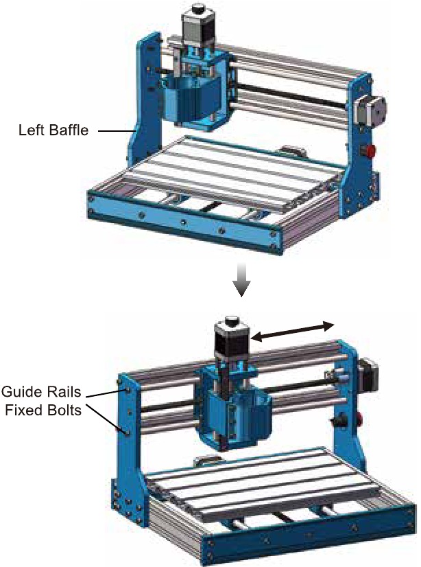 Installeer de linker deflector