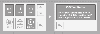 Gebruik de Z-Offset functie om de Z-as opnieuw te positioneren
