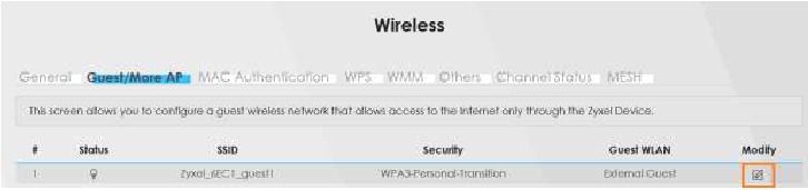 Gast-wifi inschakelen - Stap 2