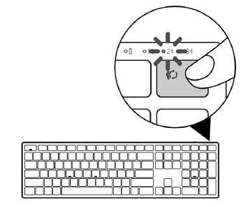 Uw draadloze toetsenbord koppelen via Bluetooth - Stap 1