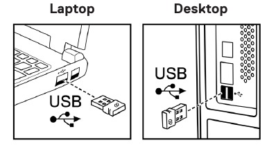 Uw draadloze toetsenbord koppelen met een USB-ontvanger - Stap 1