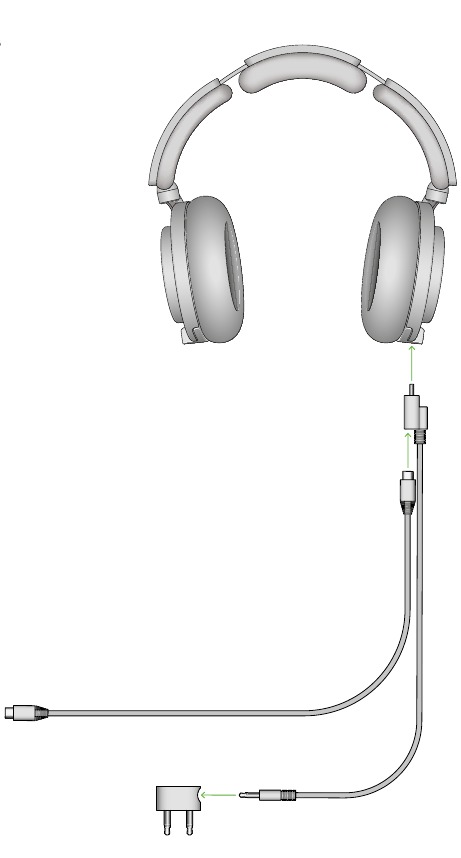 Adapter voor in het vliegtuig (apart verkrijgbaar)