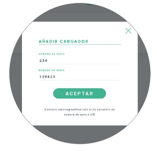 Een oplader toevoegen aan uw account - Stap 2