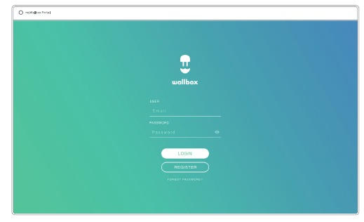 myWallbox-portaal - Stap 1