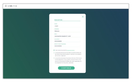 myWallbox-portaal - Stap 2
