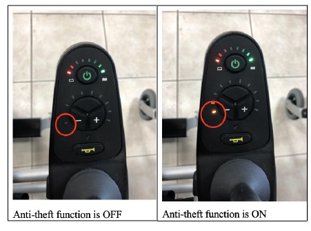 ANTI-DIEFSTAL FUNCTIE