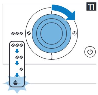 De koffiemachine doorspoelen - Stap 5