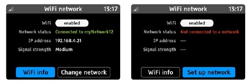 Toegang tot WiFi-instellingenscherm