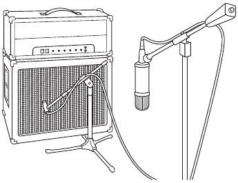Stereo microfoonplaatsing - Elektrische gitaar