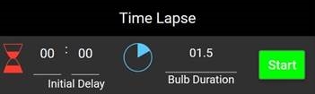 CamRanger 2 Applicatie - Tabblad Timer - Stap 2