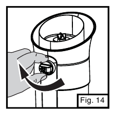 Afb. 14: Brandstofklep dichtdraaien