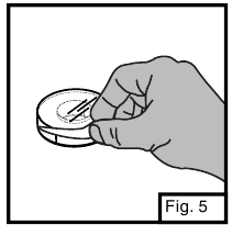 Afb. 5: Verzegeling van de Citronella-ring verwijderen